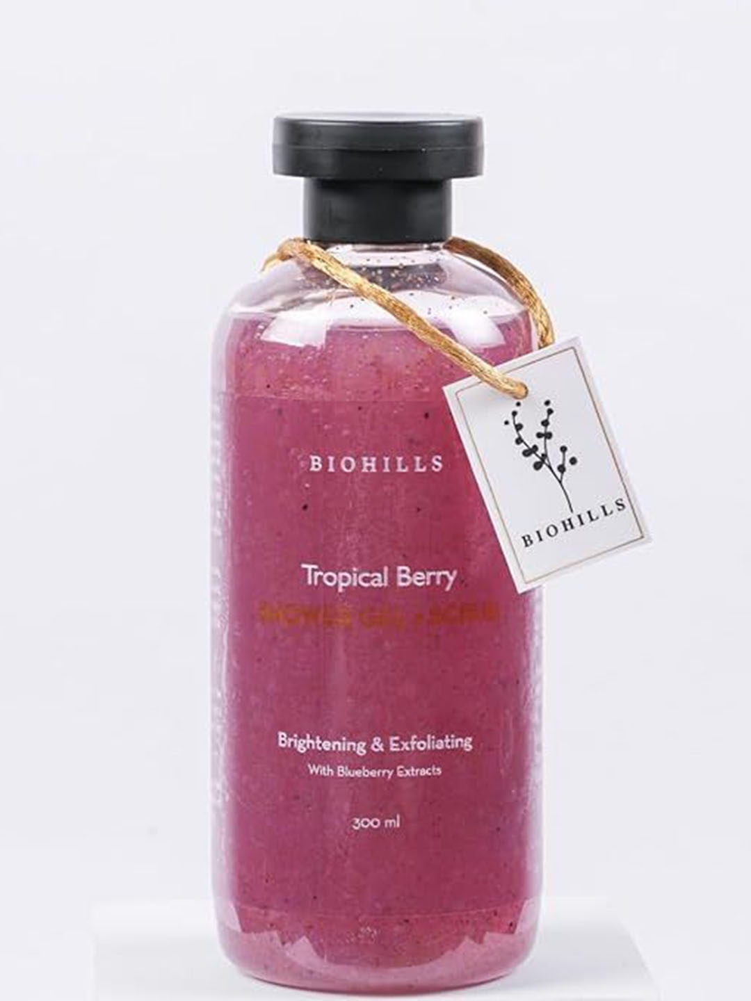 

BIOHILLS 2-In-1 Tropical Berry Shower Gel & Scrub - 300 ml, Purple