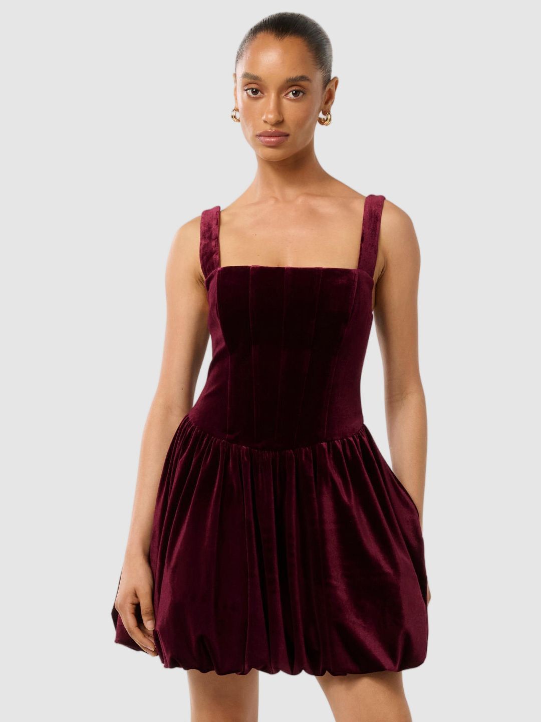 

Forever New Fit & Flare Mini Dress, Maroon