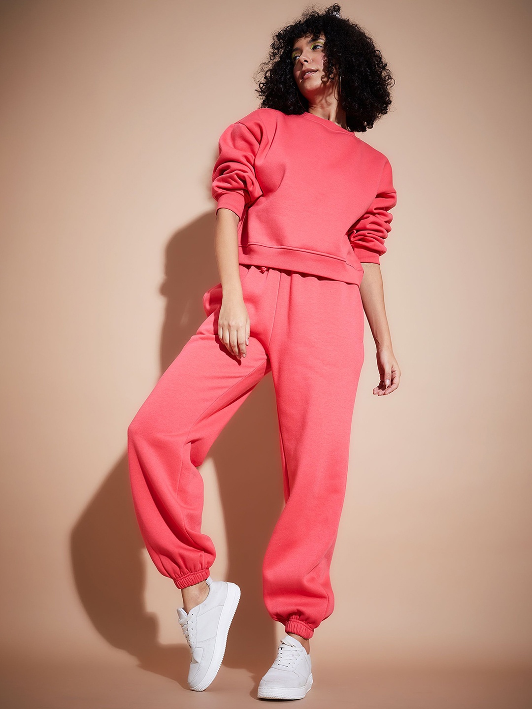 

SASSAFRAS Sweatshirt & Joggers Co-Ord, Pink