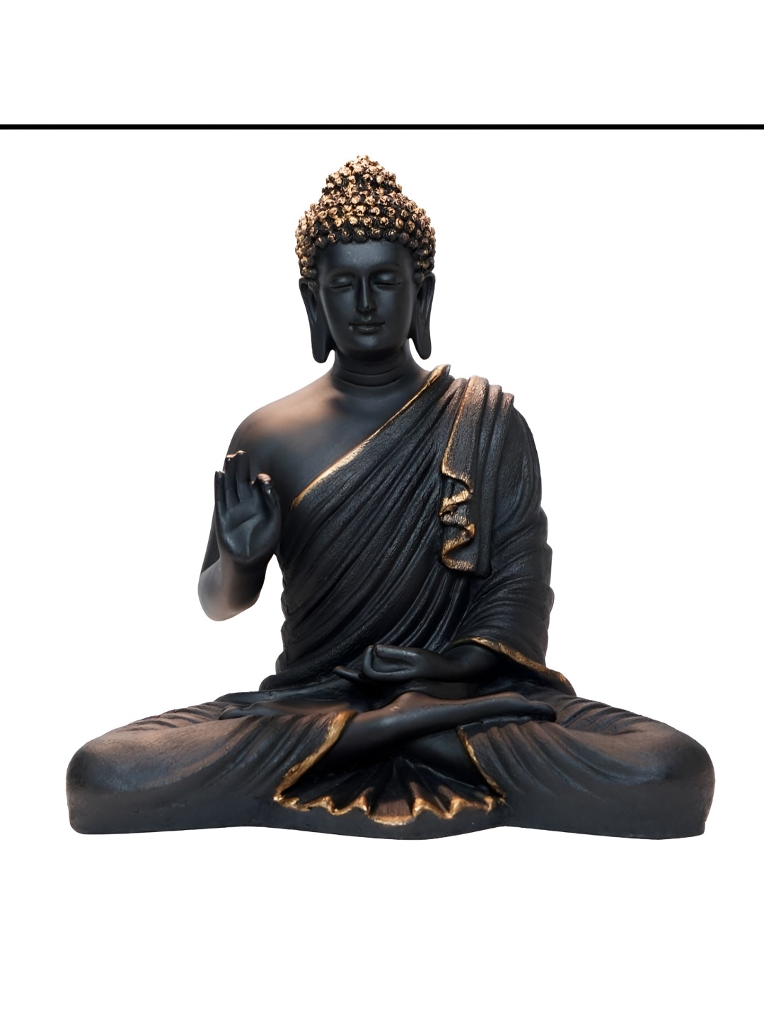 

Vrinban International Black Buddha Figurine Showpiece