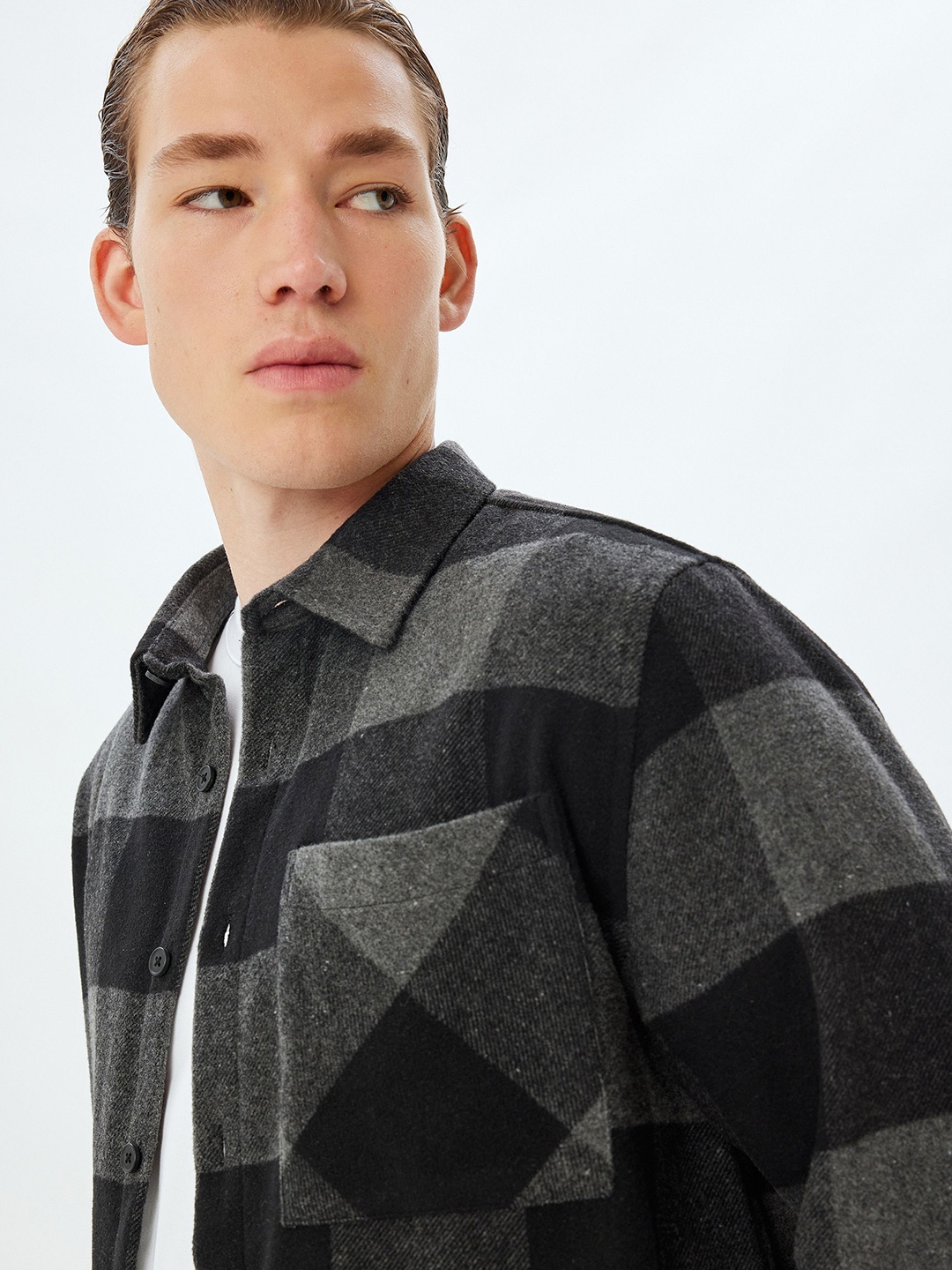 

Koton Men Opaque Casual Shirt, Black
