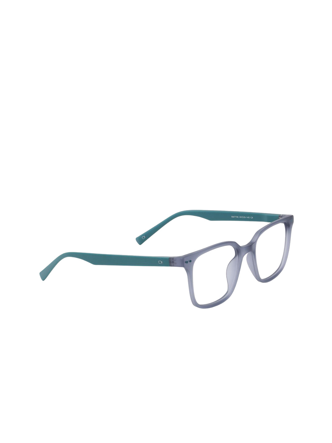 

Specsmakers Unisex Full Rim Rectangle Frames FSFGYMGR49SMO7706A2, Grey