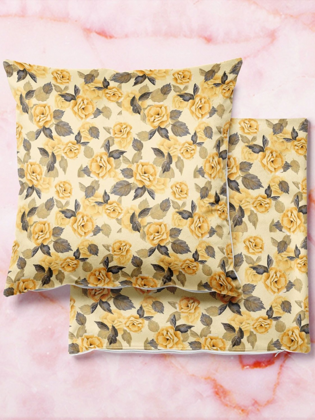 

ArtzFolio Multicoloured Set of 2 Square Cushion Covers, Multi