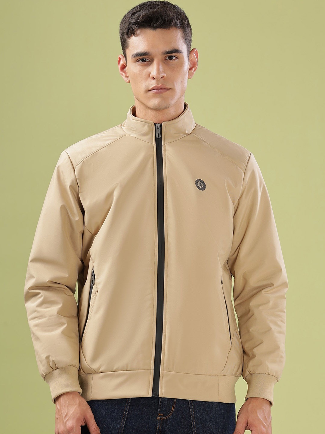 

Dollar Men Lightweight Bomber Jacket, Beige