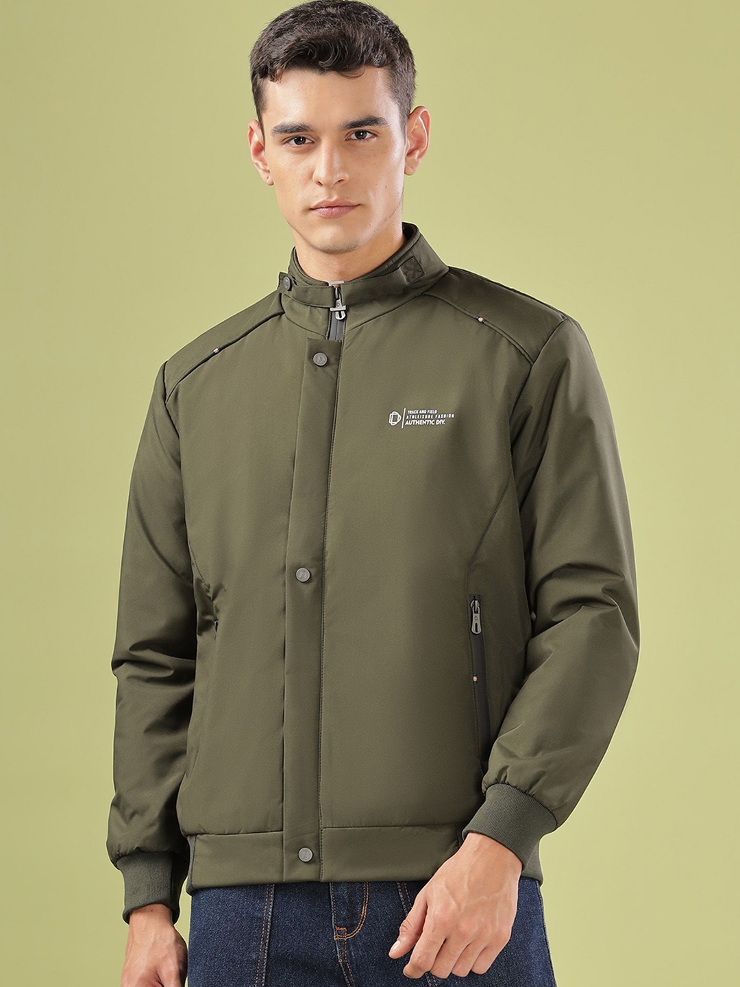 

Dollar Men Lightweight Bomber Jacket, Olive