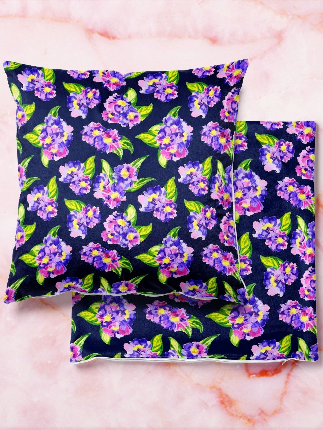 

ArtzFolio Multicoloured Set of 2 Square Cushion Covers, Multi