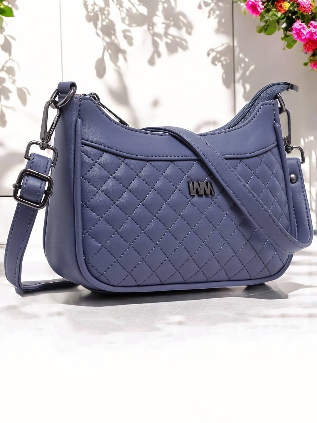 

WOMEN MARKS PU Sling Bag with Quilted, Blue