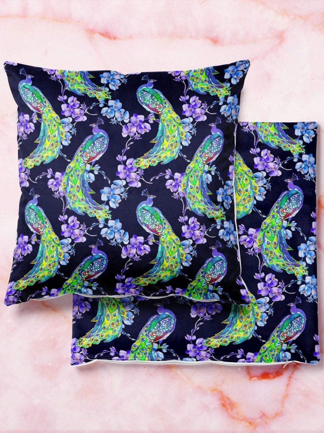 

ArtzFolio Multicoloured Set of 2 Square Cushion Covers, Multi