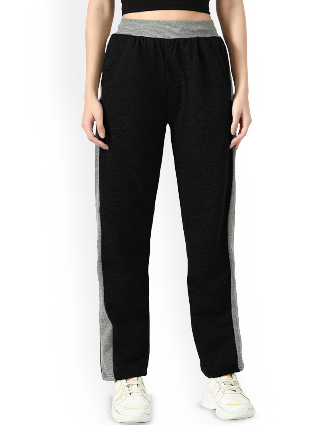 

BAESD Women Mid-Rise Track Pants, Black