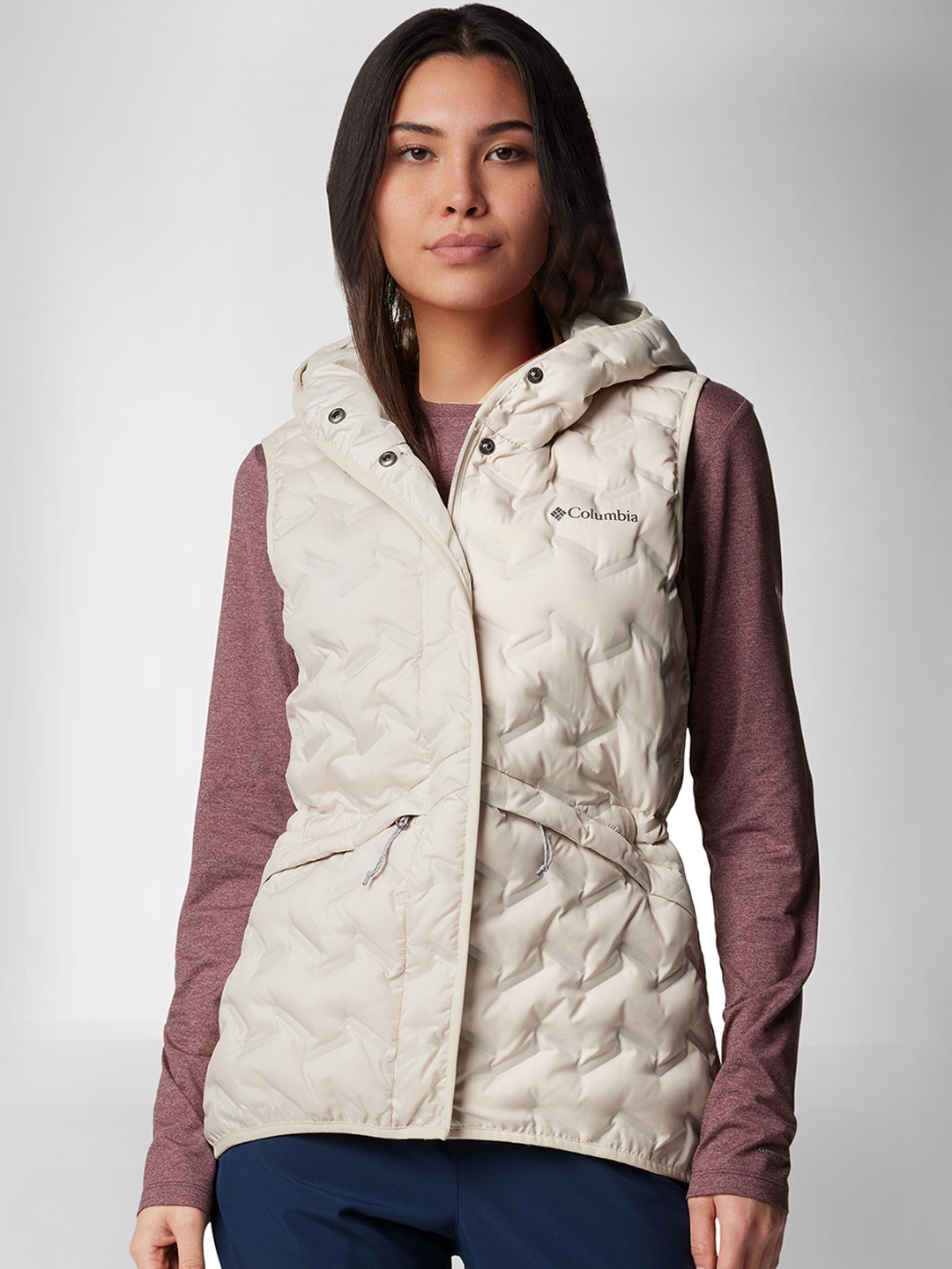 

Columbia Omni-Heat Reflective Delta Ridge II Down Vest, Beige