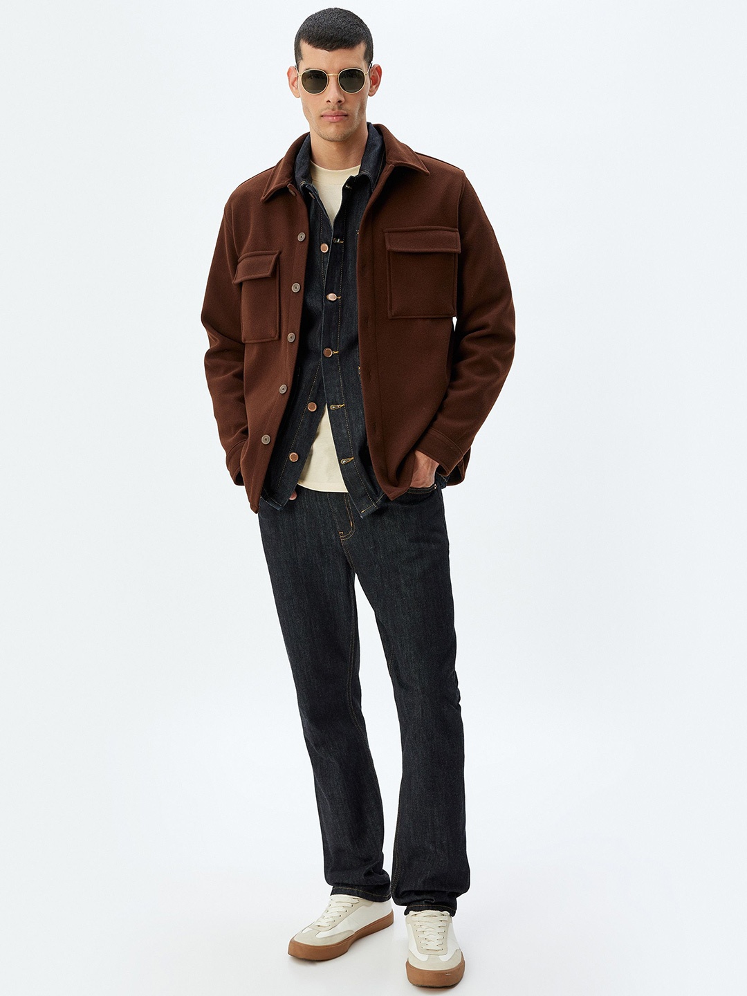 

Koton Men Opaque Casual Shirt, Brown