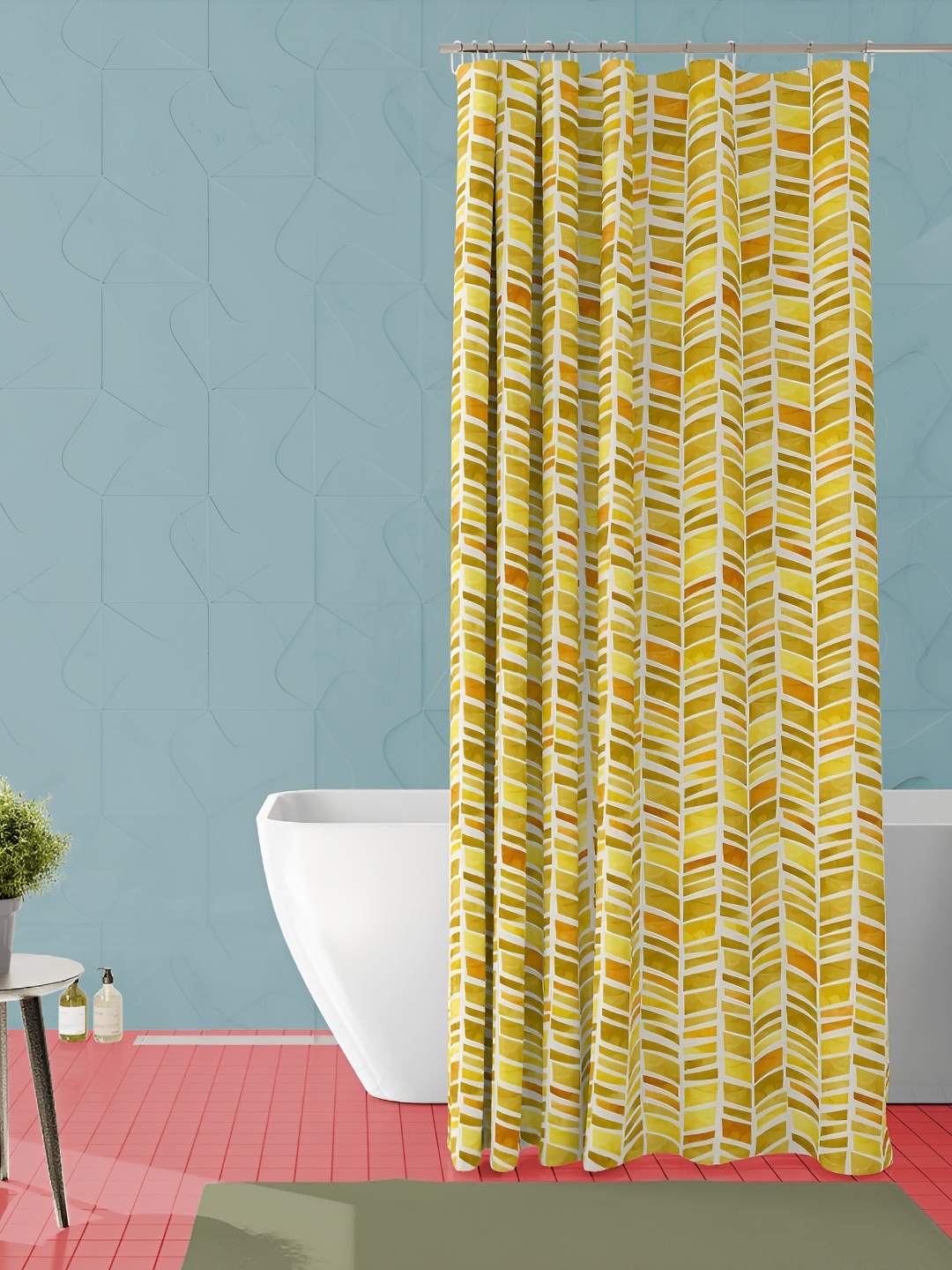 

ArtzFolio Single Piece Waterproof Polyester Shower Curtain, Multi