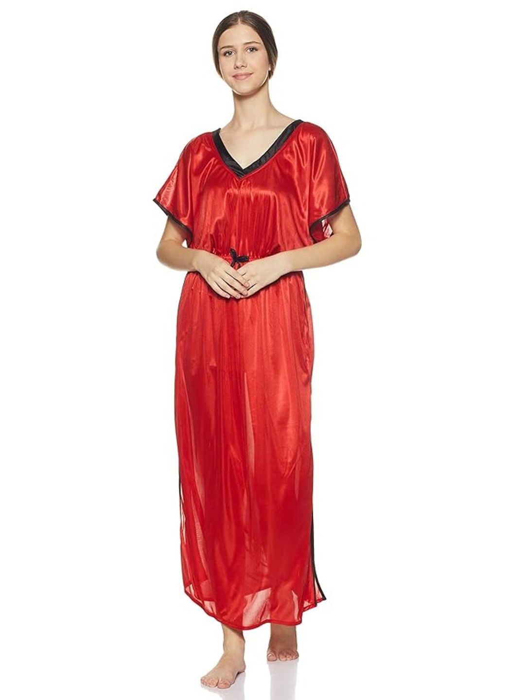 

Noty Women Maxi Nightdress, Maroon