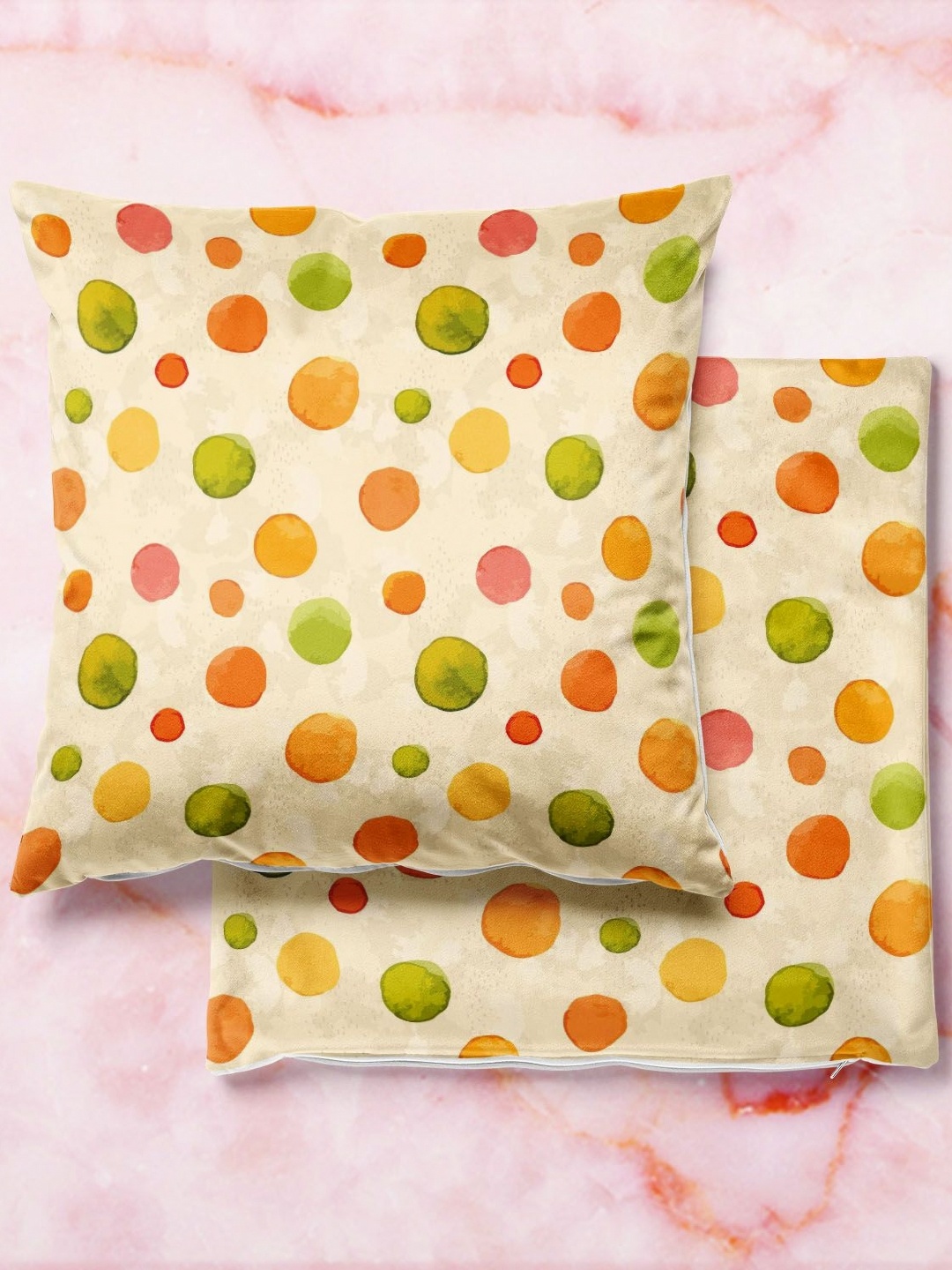 

ArtzFolio Multicoloured Set of 2 Velvet Square Cushion Covers, Multi