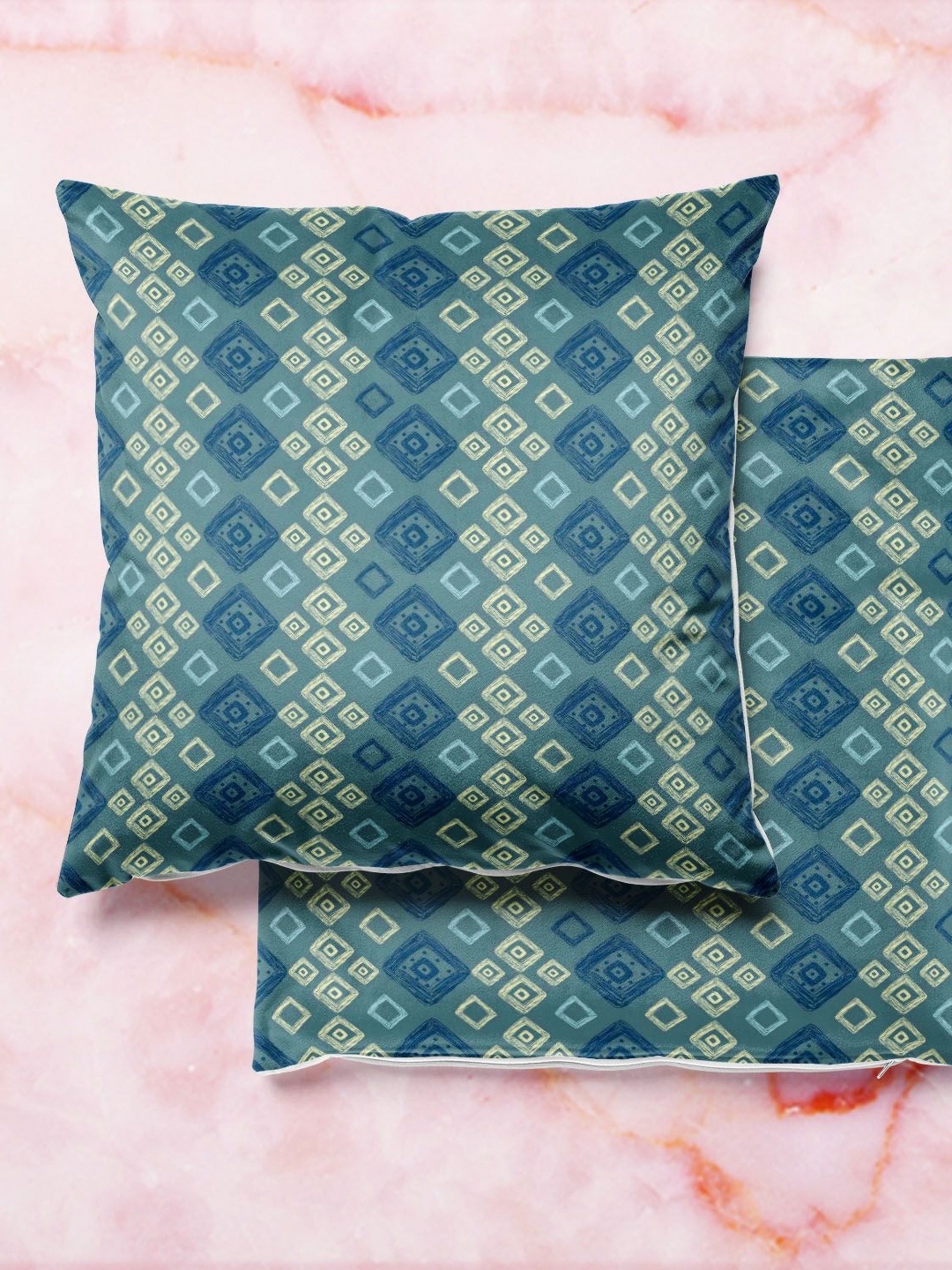 

ArtzFolio Multicoloured Set of 2 Square Cushion Covers, Multi