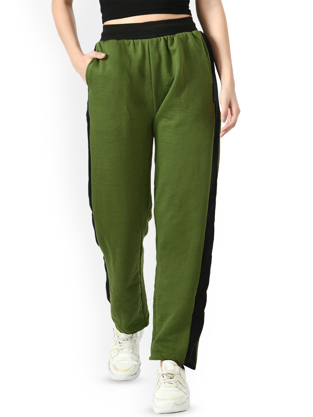 

BAESD Women Winter Track Pants, Olive