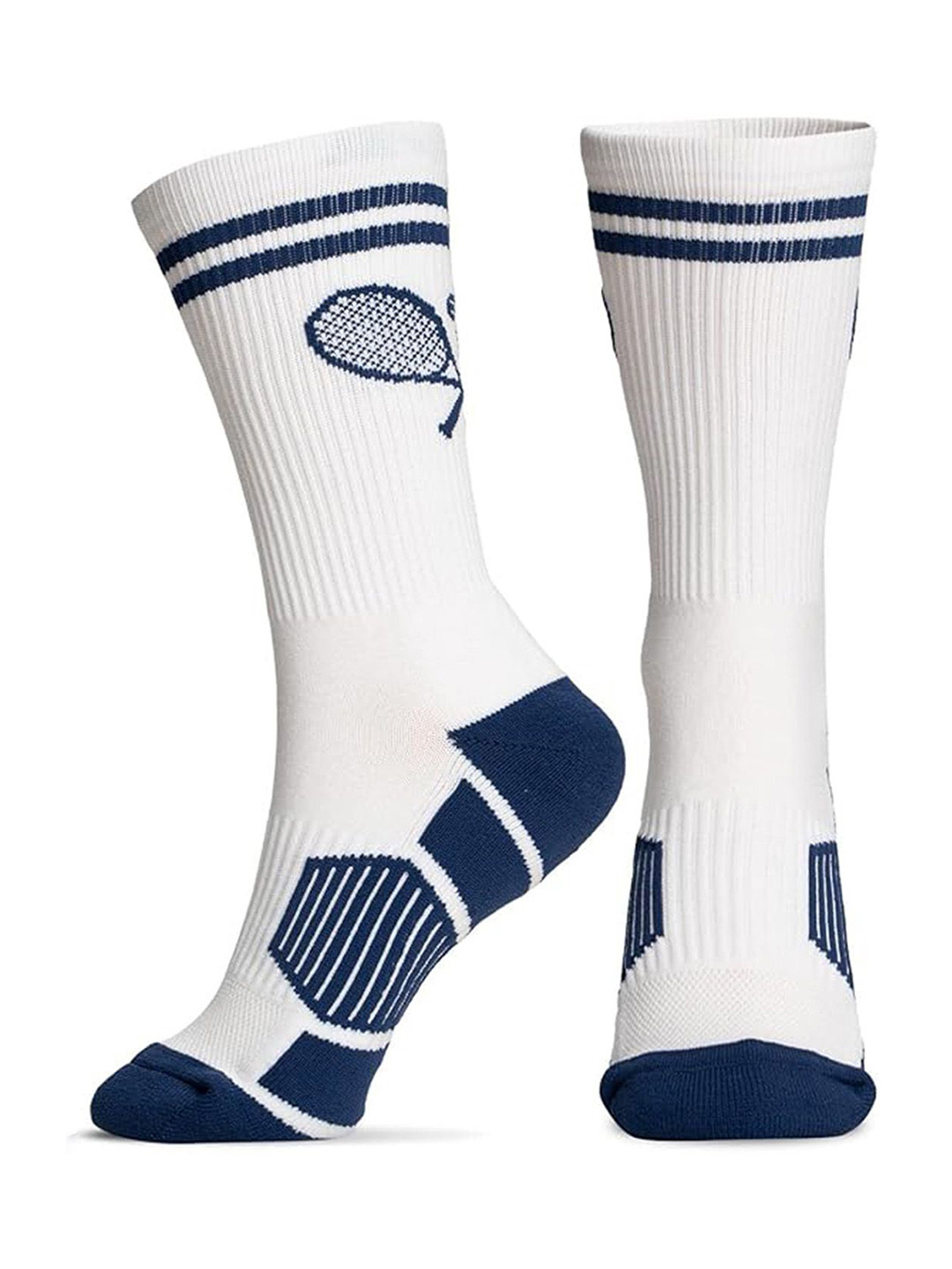 

FOOTPRINTS Patterned Calf Length Socks, White
