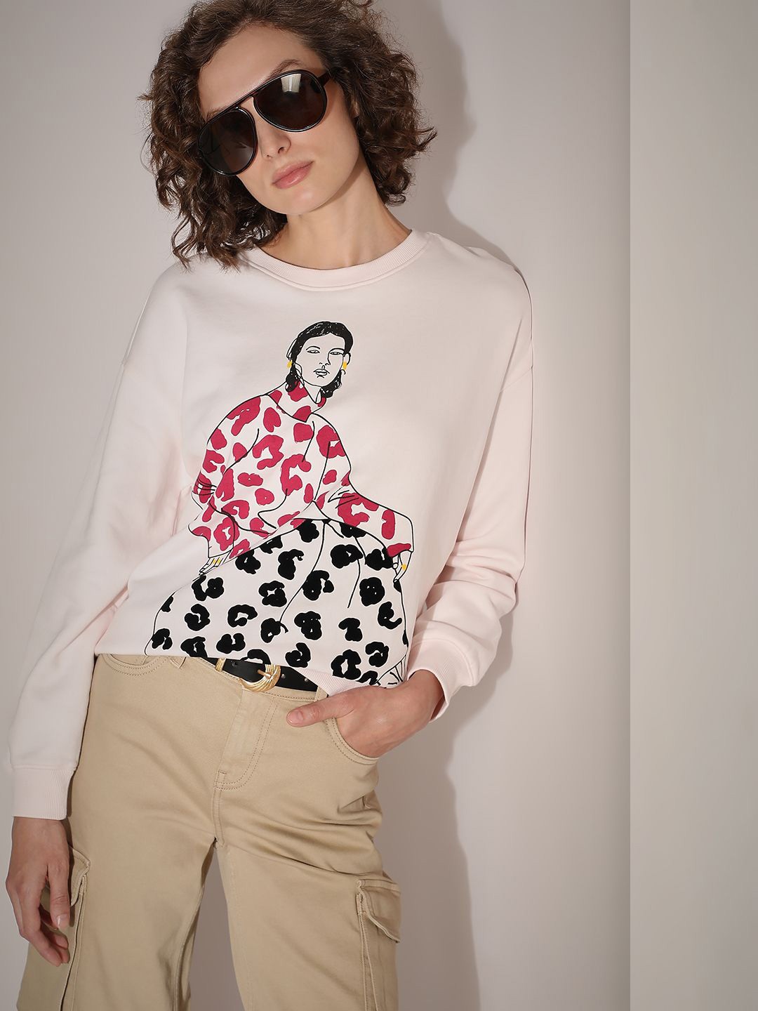 

Vero Moda Women Printed Sweatshirt, Off white