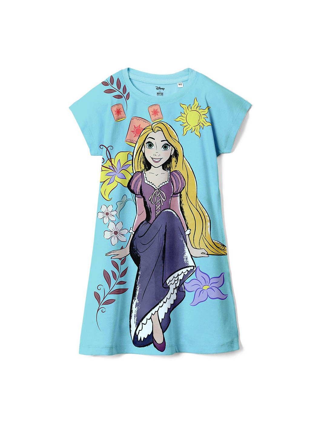 

Wear Your Mind Girls Graphic Printed A-Line Dress, Blue