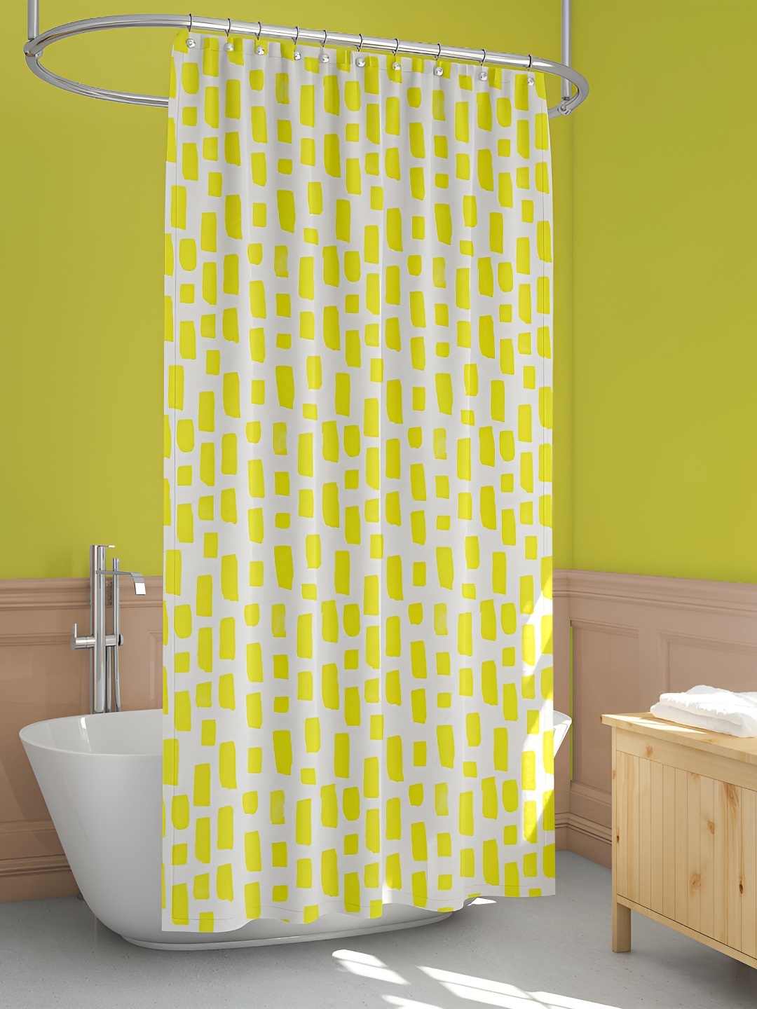 

ArtzFolio Single Piece Waterproof Polyester Shower Curtain, Multi