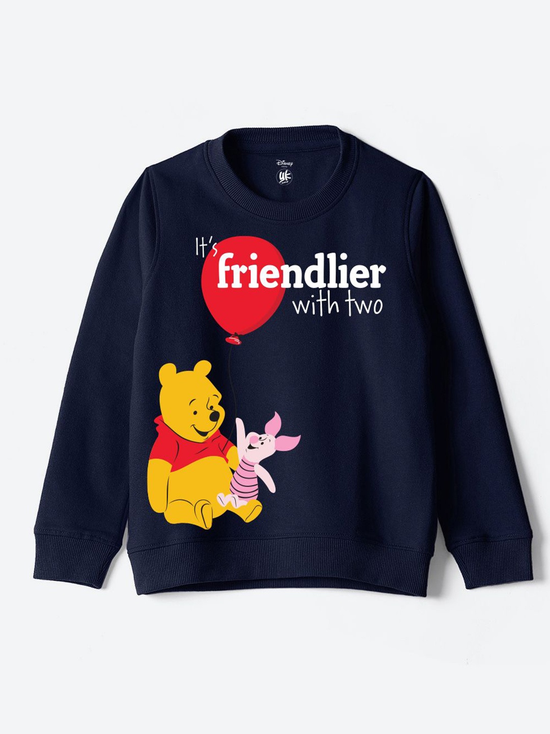 

YK Disney Boys Printed Round Neck Long Sleeves Pullover Sweatshirt, Blue