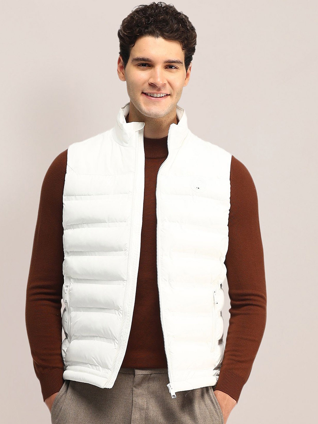 

U.S. Polo Assn. Men Brand Logo Polyester Puffer Jacket, White