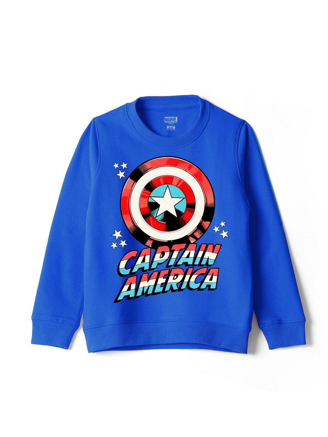 

Wear Your Mind Kids Printed Round Neck Long Sleeves Pullover Sweatshirt, Blue