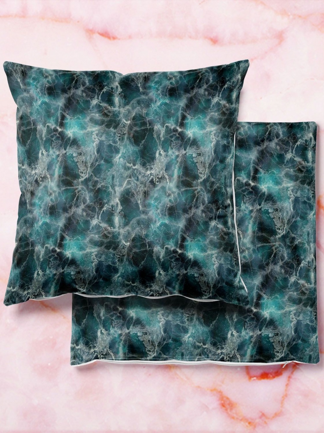 

ArtzFolio Multicoloured Set of 2 Velvet Square Cushion Covers, Multi