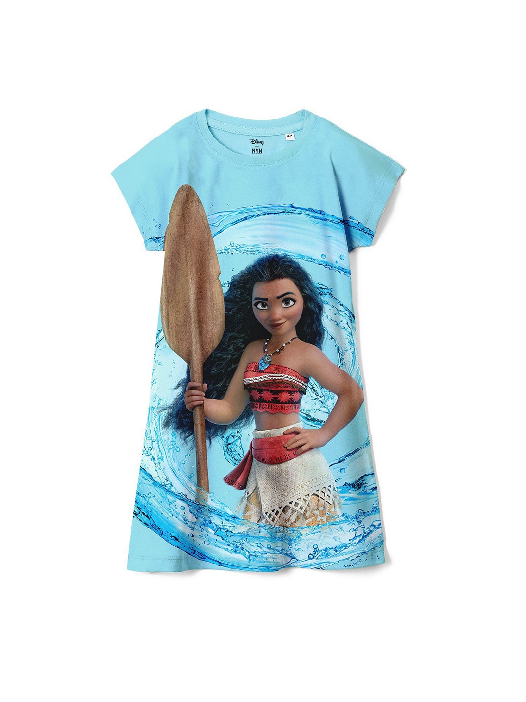 

Wear Your Mind Girls Graphic Printed A-Line Dress, Blue