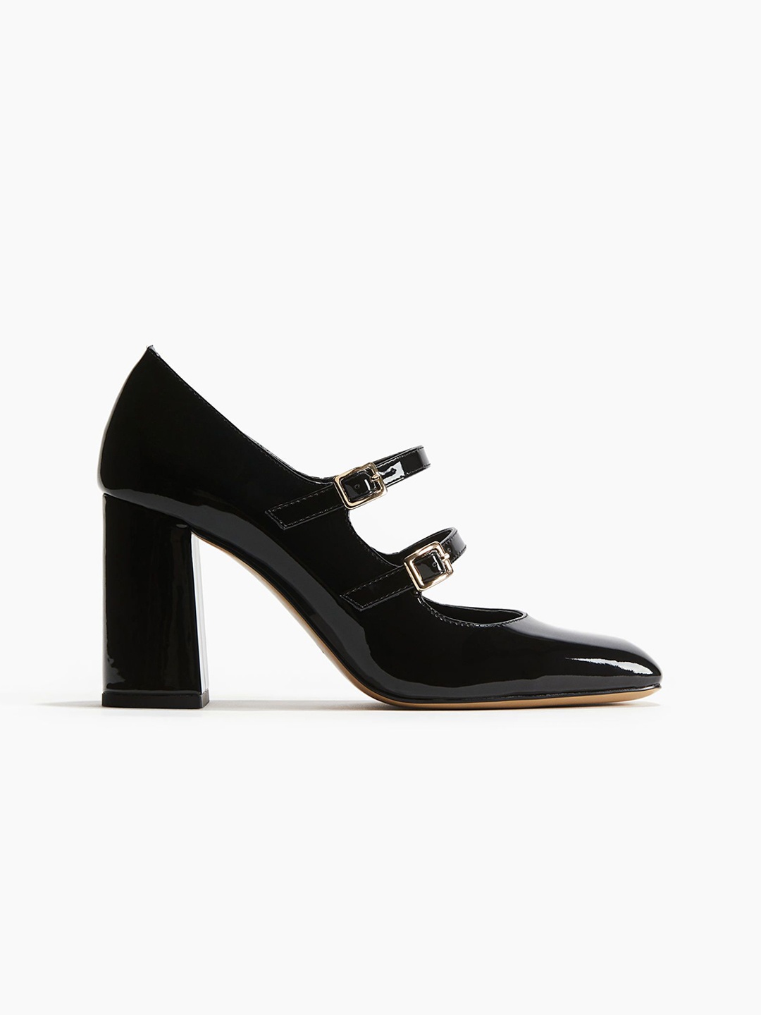 

H&M Women Patent Court Shoes, Black