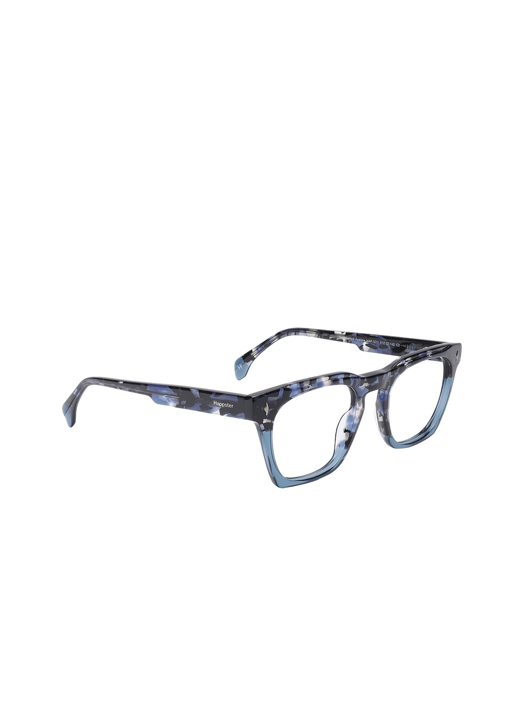 

Specsmakers Unisex Full Rim Rectangle Frames FSFBLTTO51HAP1211, Blue
