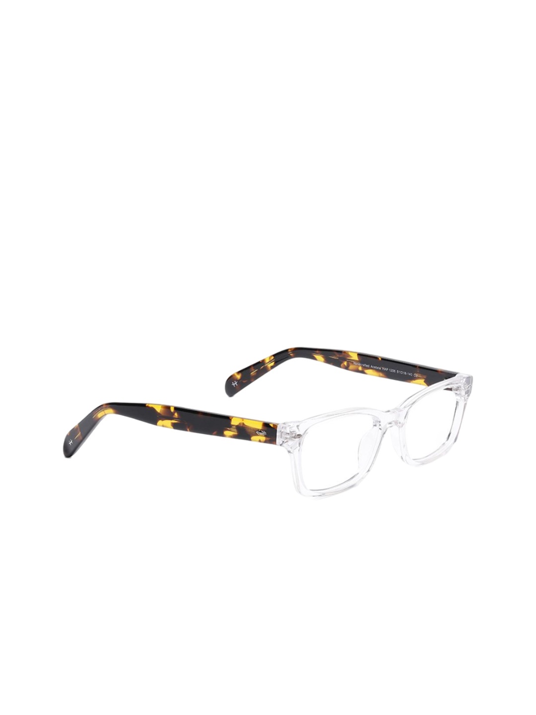 

Specsmakers Unisex Full Rim Rectangle Frames FSFCWTTO51HAP1206-Crystal White