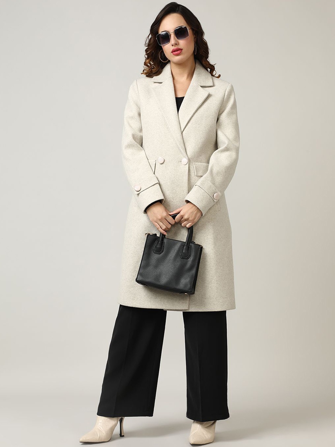 

Fort Collins Women Woolen Trench Coat, Beige