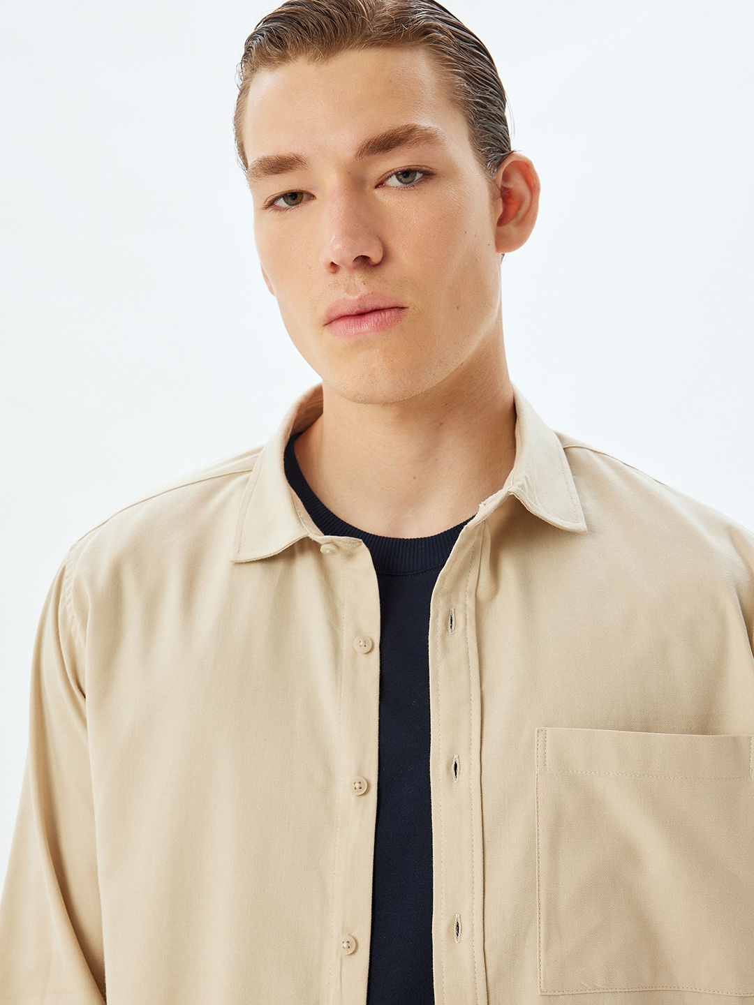 

Koton Men Opaque Casual Shirt, Beige