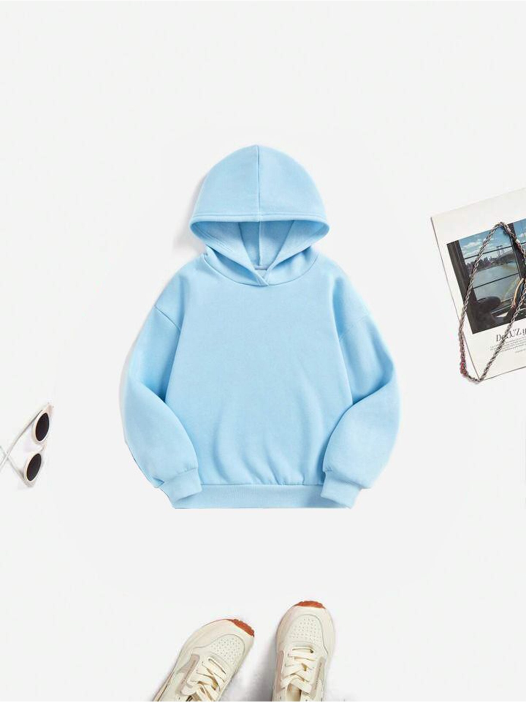 

TABADTOD Kids Dry Fit Hooded Pullover Sweatshirt, Blue