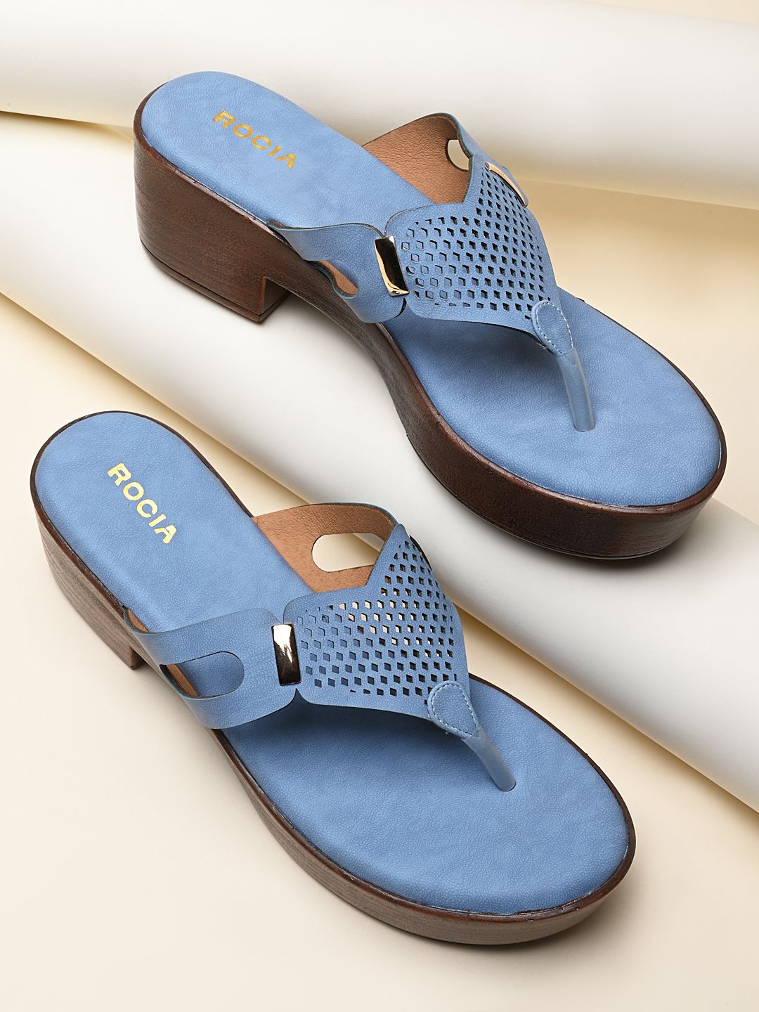 

Rocia Women Platform Heel Sandals, Blue
