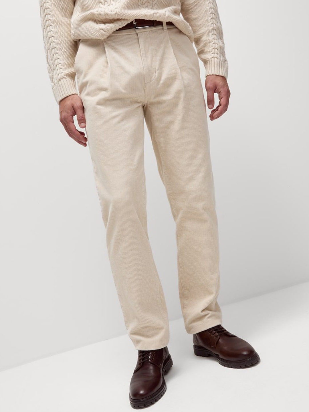

Marks & Spencer Men Regular Fit Chinos Trouser, Beige
