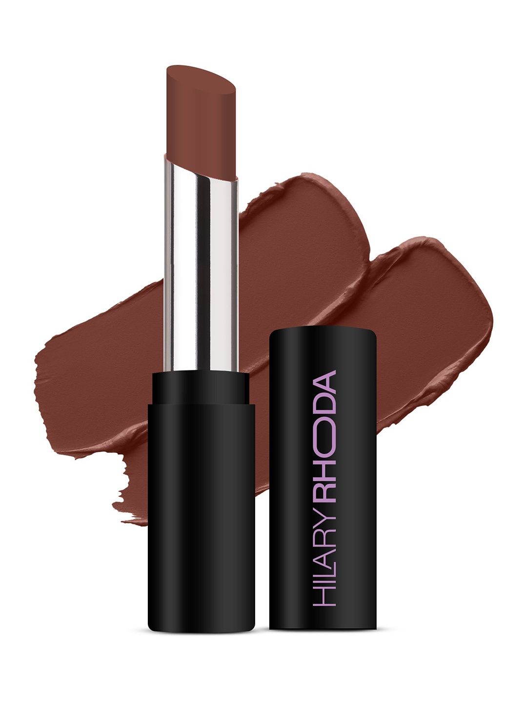 

Hilary Rhoda Power Stay Non-Transfer Matte Lipstick with Shea Butter - Nude Dream 04, Brown