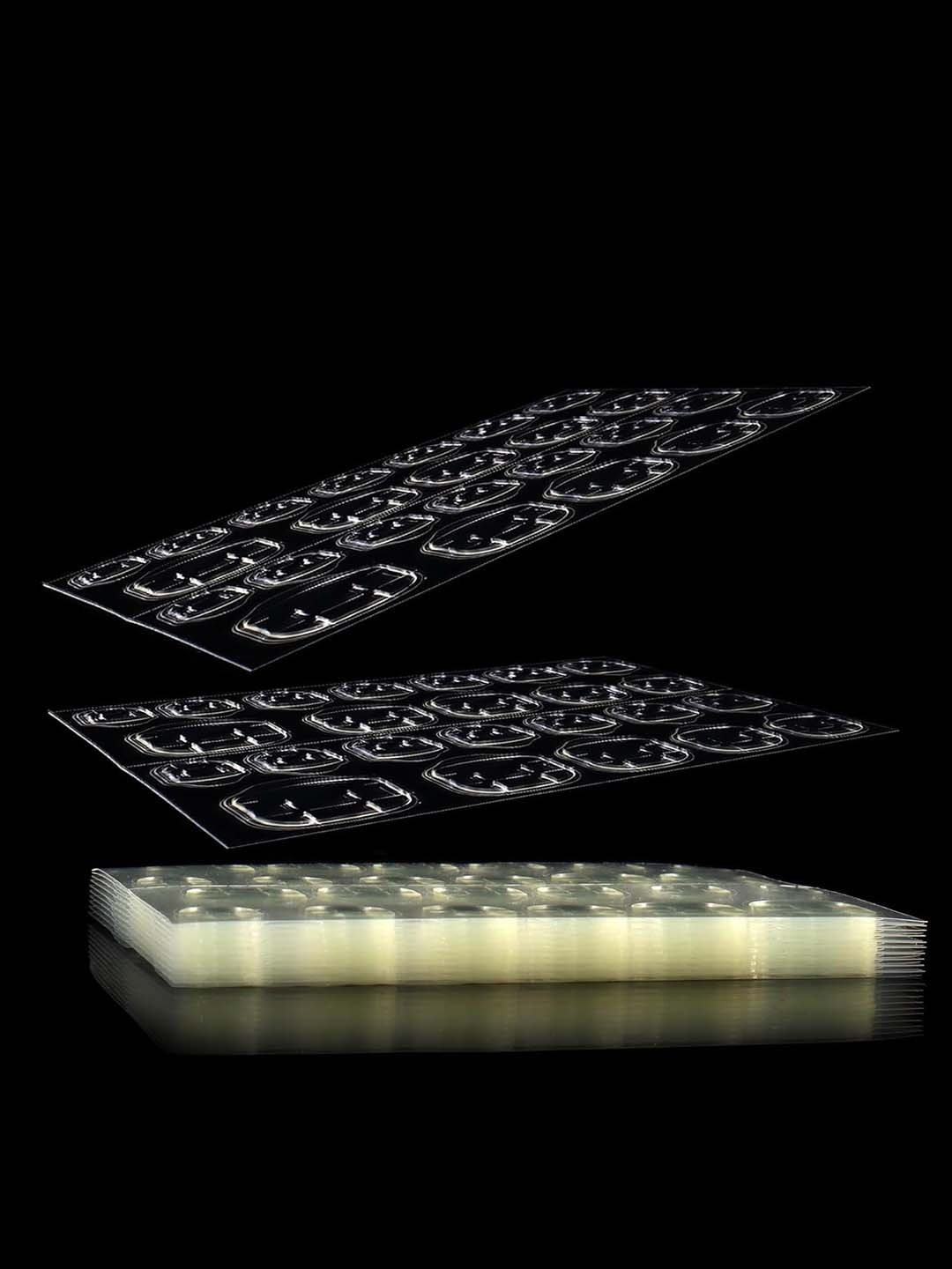 

Scheibe Set Of 10 Nail Glue Tabs Sheets, Transparent