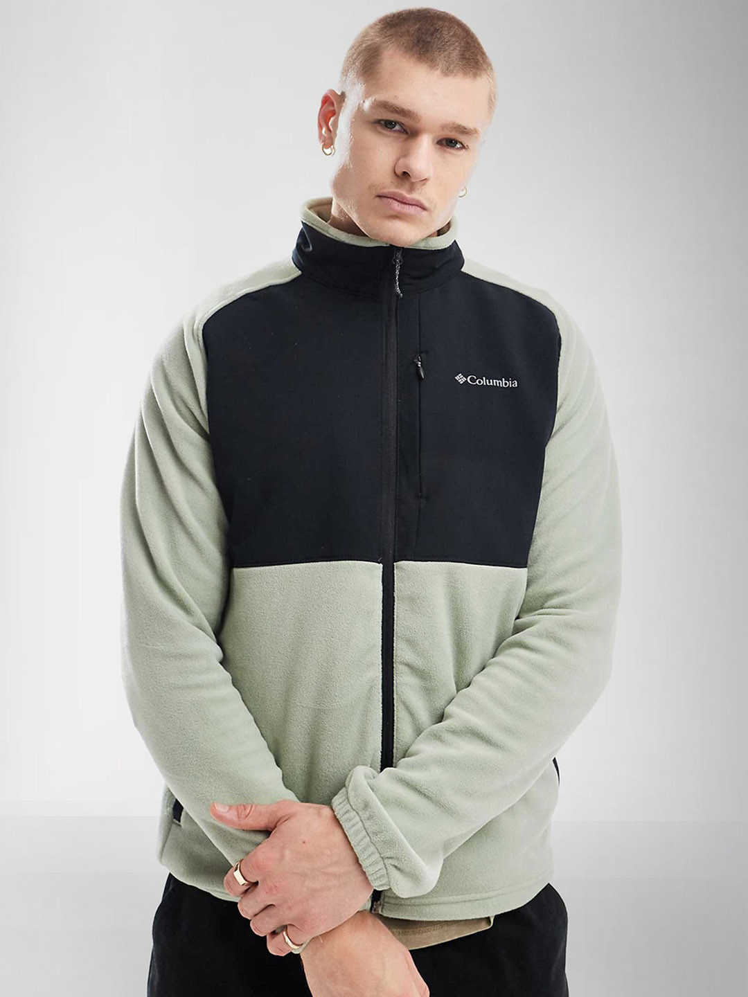 

Columbia Colourblocked Full Zip Jacket, Green