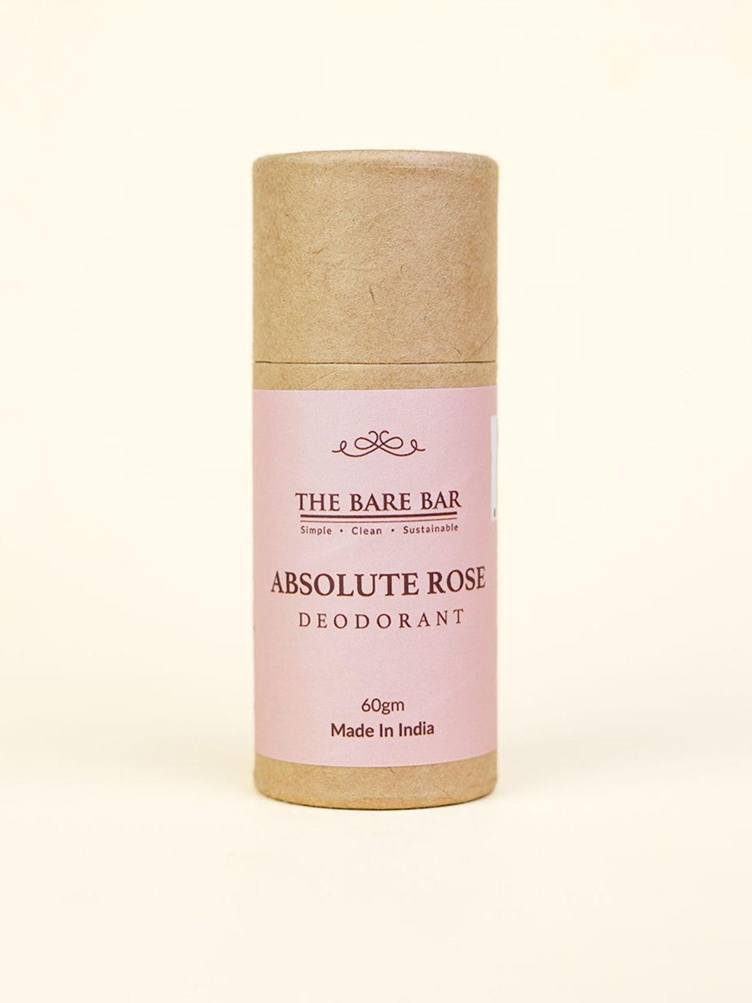 

The Bare Bar Absolute Rose Deodorant- 60 g, Cream