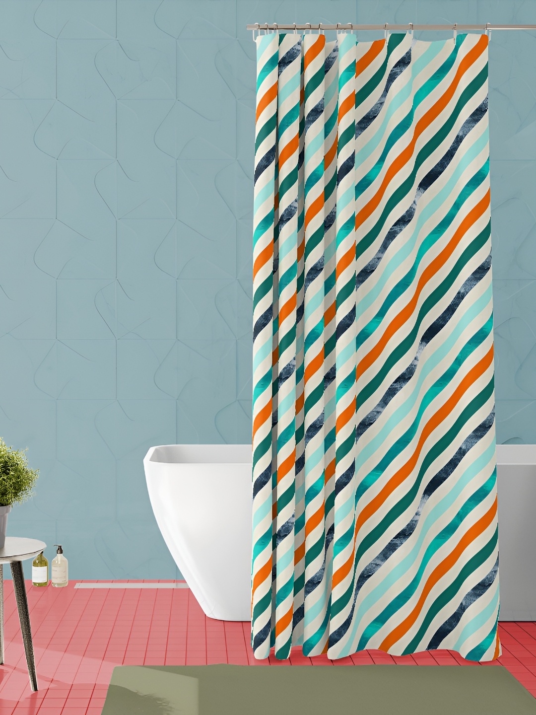 

ArtzFolio Single Piece Waterproof Polyester Shower Curtain, Multi