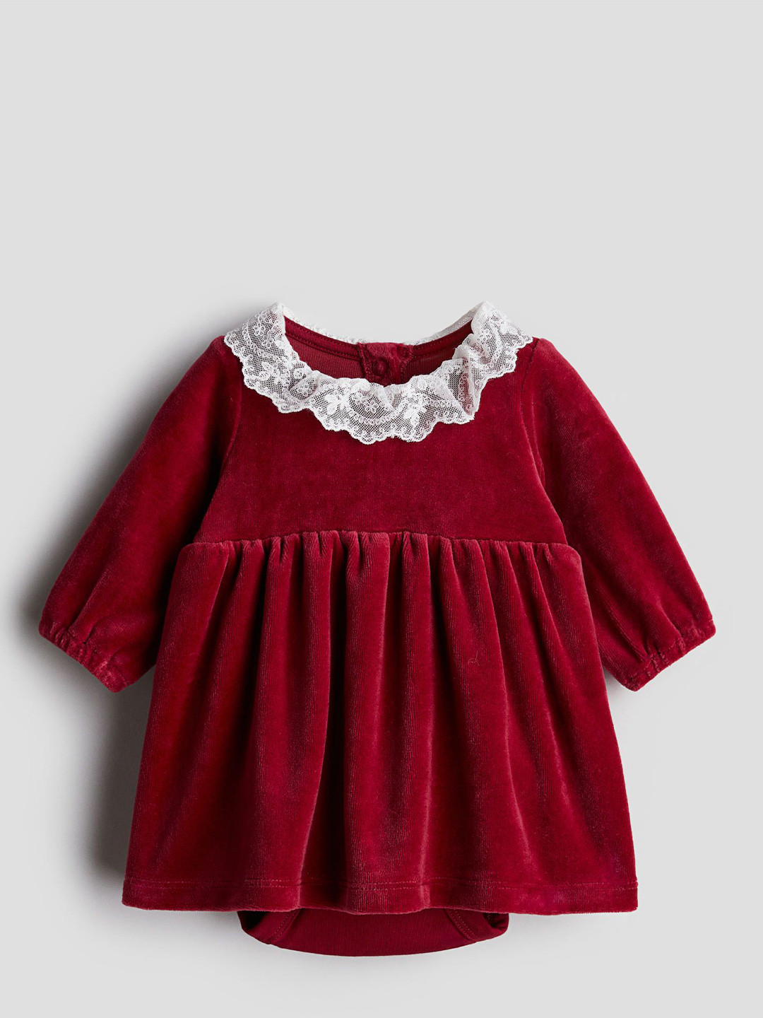 

H&M Infant Girls Bodysuit Dress, Red