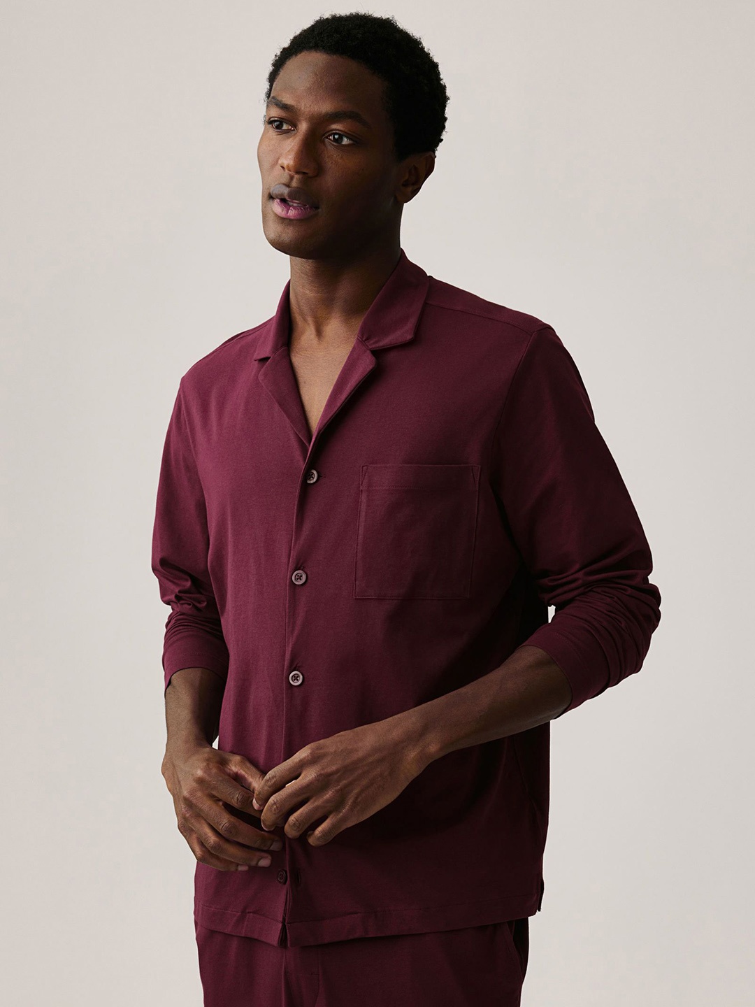 

H&M Relaxed Fit Night Suit, Red
