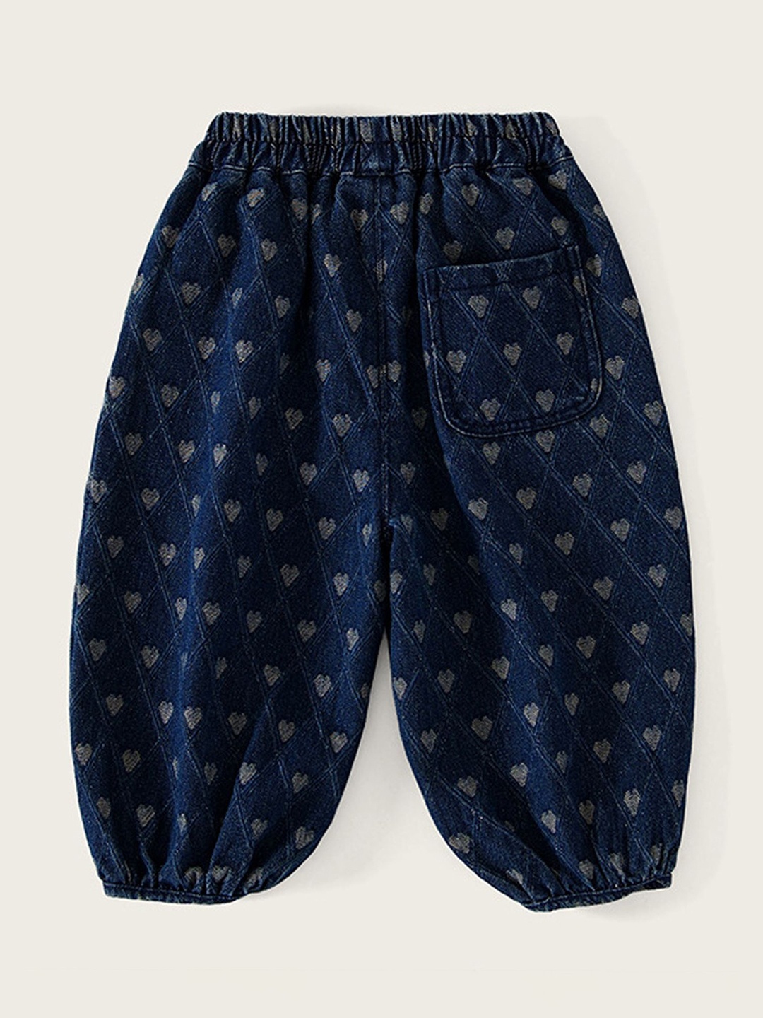 

LULU & SKY Girls Printed Mid-Rise Joggers, Blue
