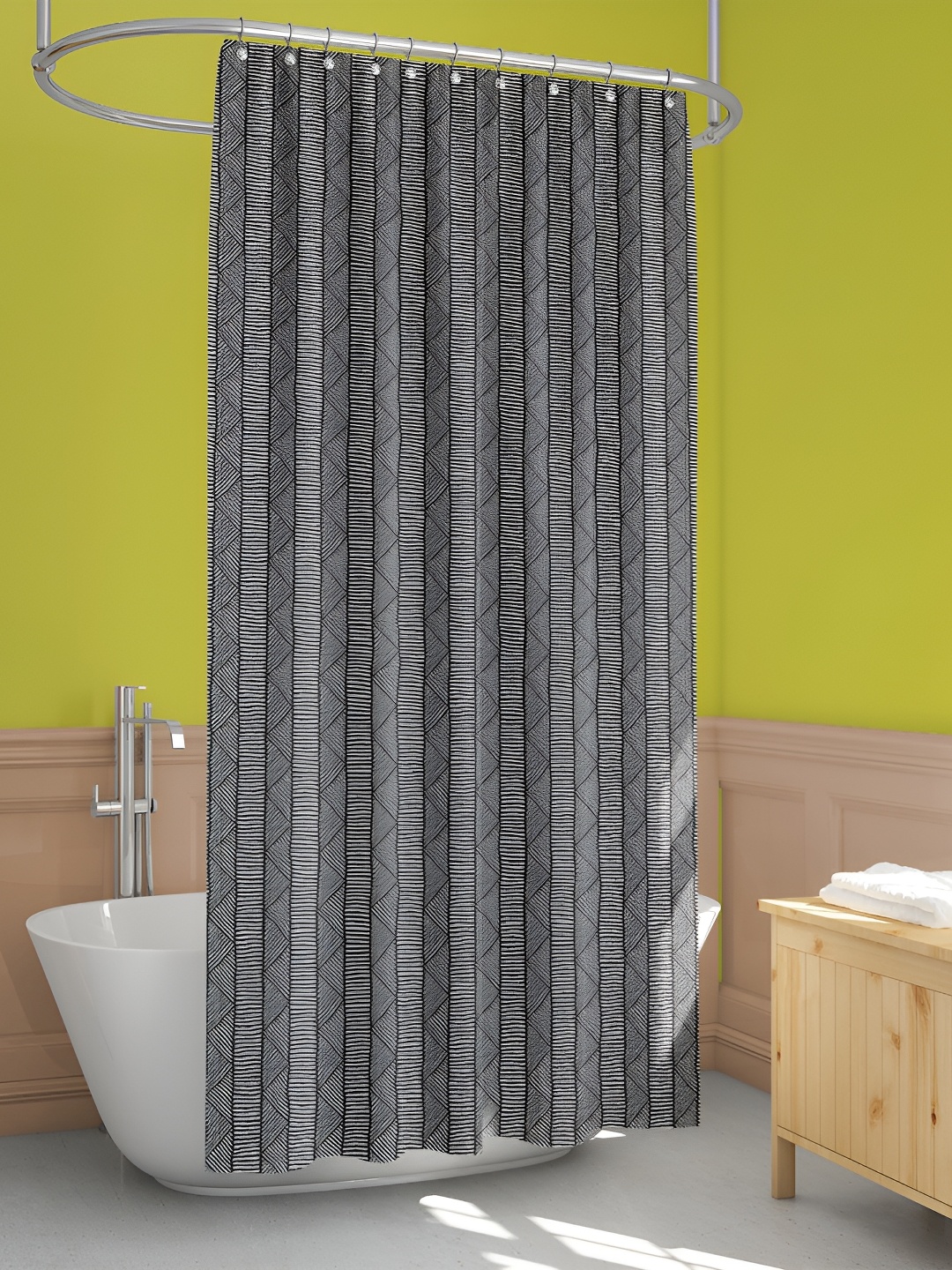 

ArtzFolio Single Piece Waterproof Polyester Shower Curtain, Multi