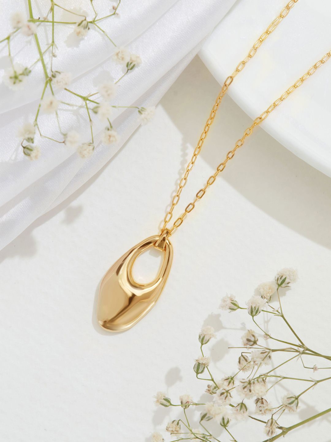 

Accessorize 14k Gold-Plated Spherical Pendants with Chains