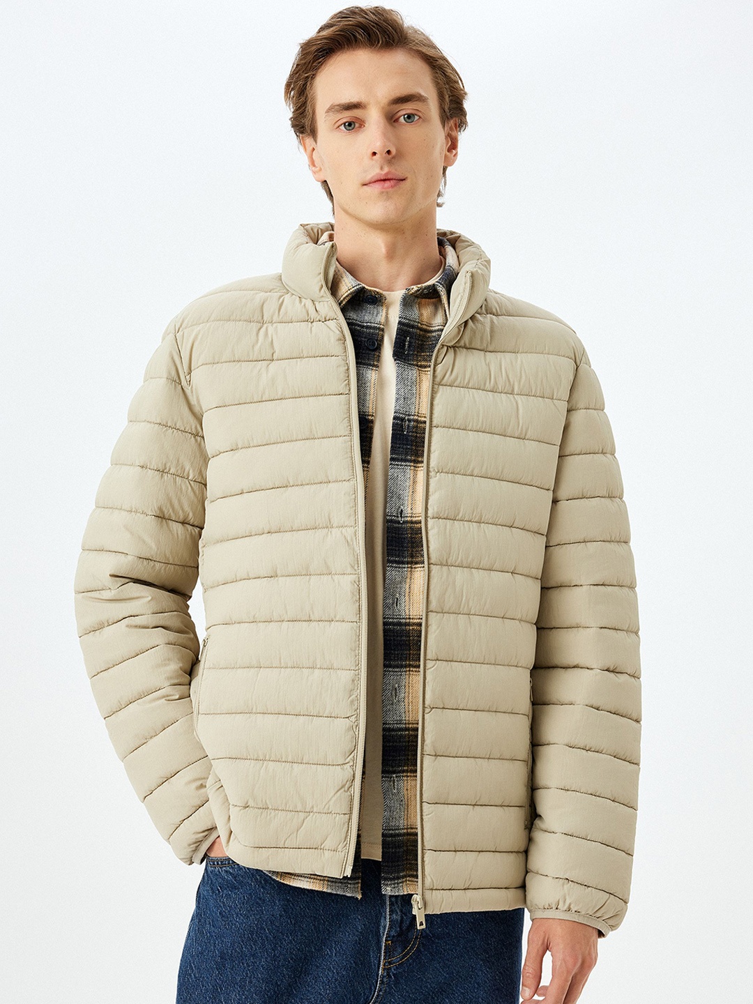 

Koton Men Puffer Jacket, Grey