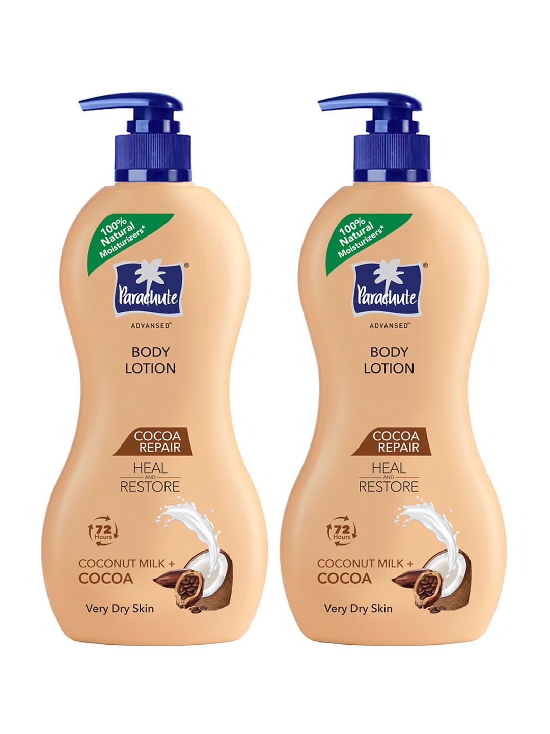 

Parachute Set Of 2 Cocoa Body Lotion - 400 ml Each, Beige