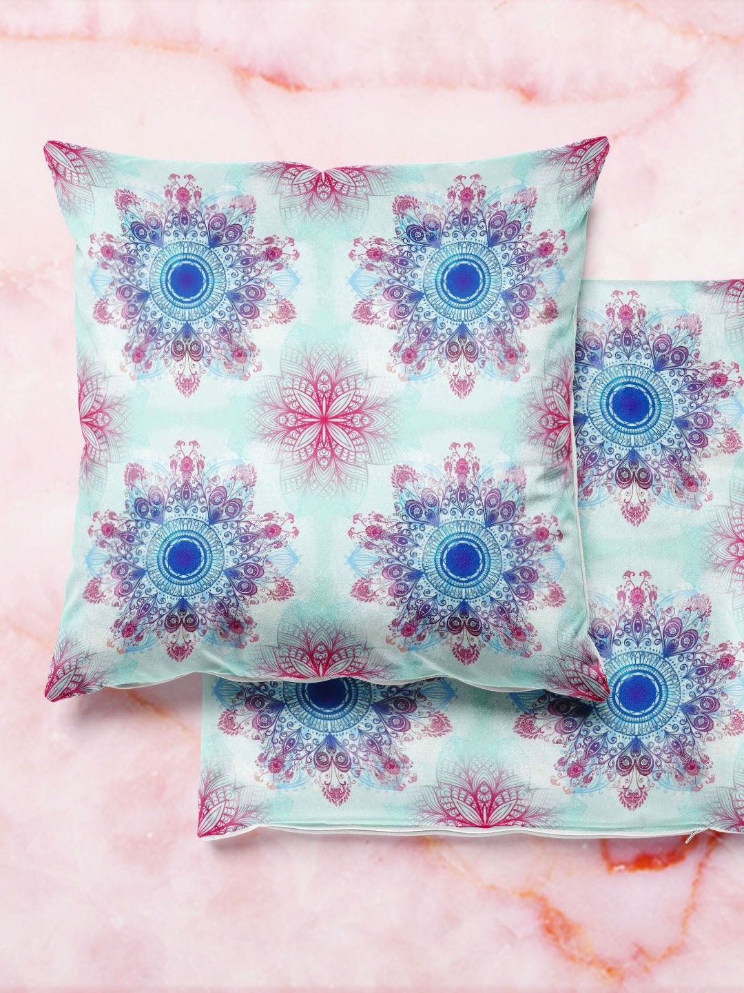 

ArtzFolio Multicoloured Set of 2 Velvet Square Cushion Covers, Multi